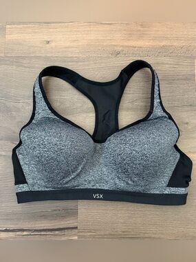 VSX Victoria's Secret Grey Racerback Sports Bra Size 38C